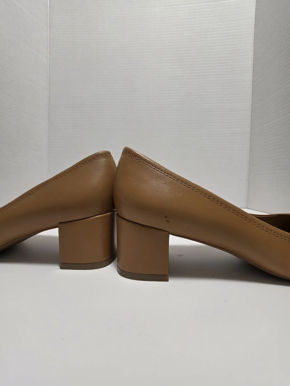 Tory Burch Mini Miller Block Leather Heels Size 7.5